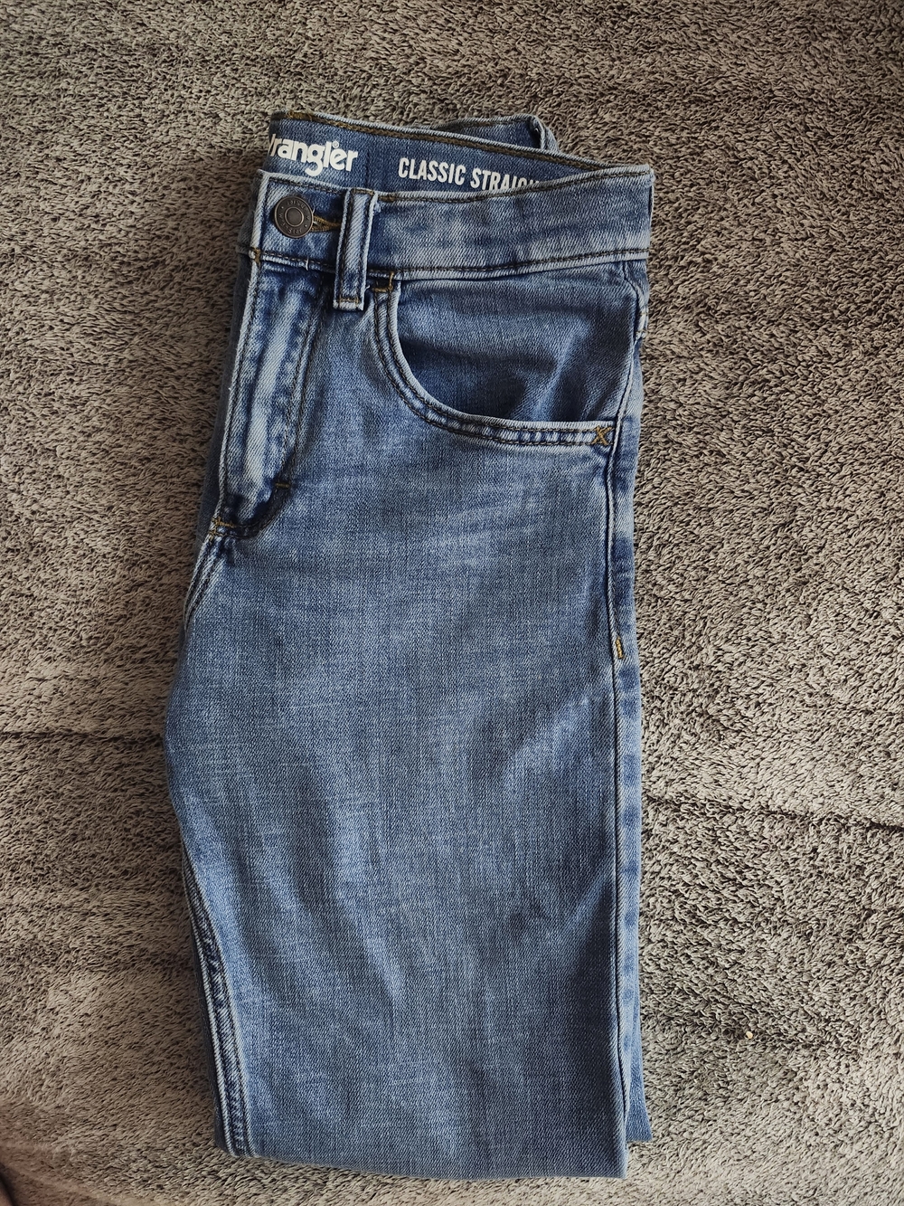 Boys Wrangler Classic Straight Jeans Worn ONCE